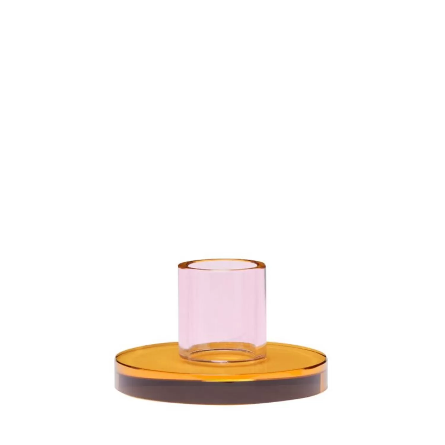 Hübsch Candlesticks & Lanterns^Astra Candleholder Small Pink/Orange Orange, Pink