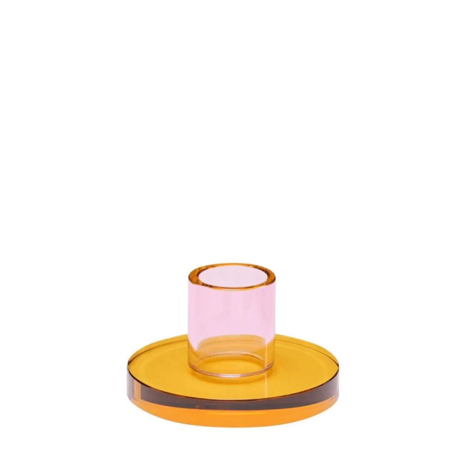 Hübsch Candlesticks & Lanterns^Astra Candleholder Small Pink/Orange Orange, Pink