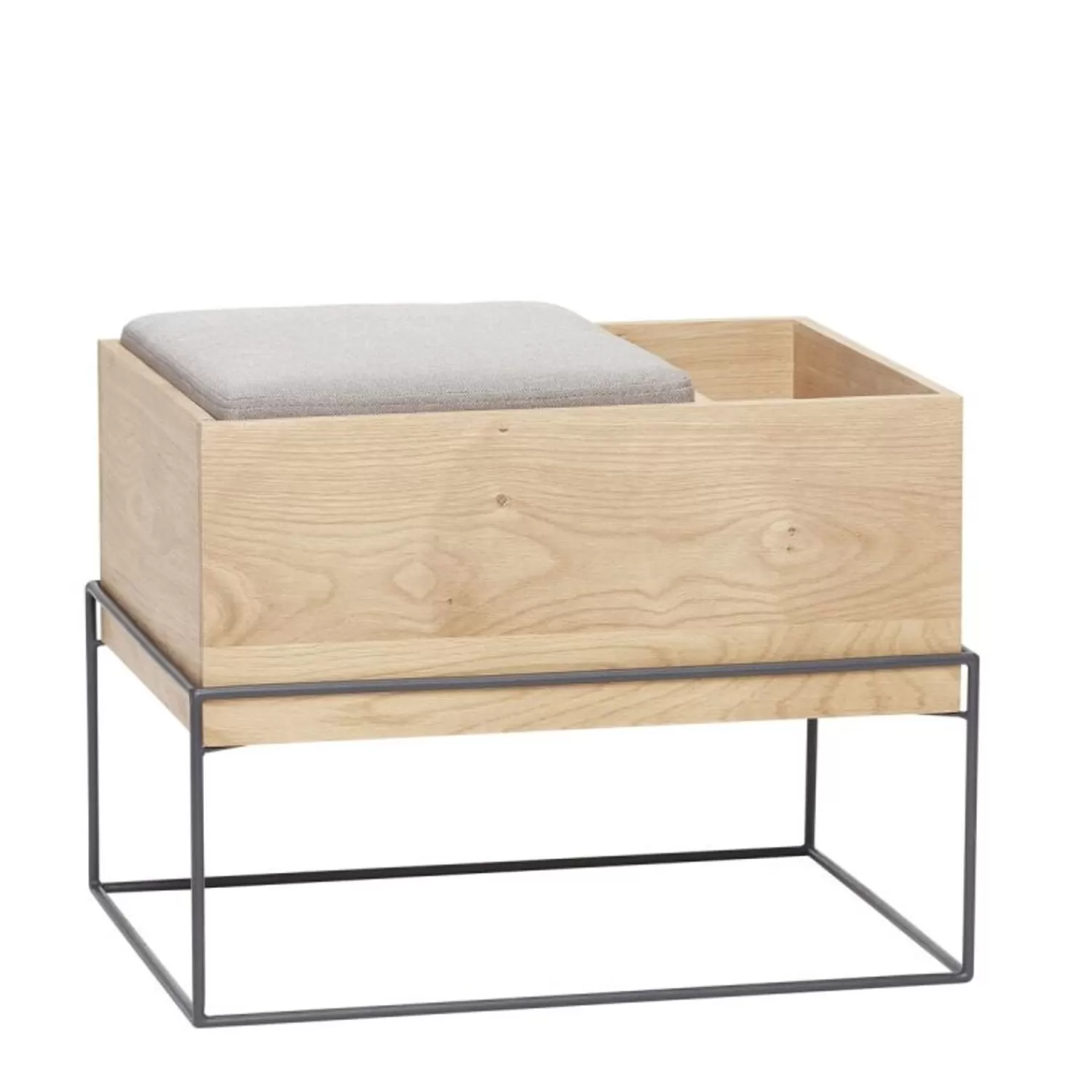 Hübsch Seating^Collect Bench Natural Grey, Natural