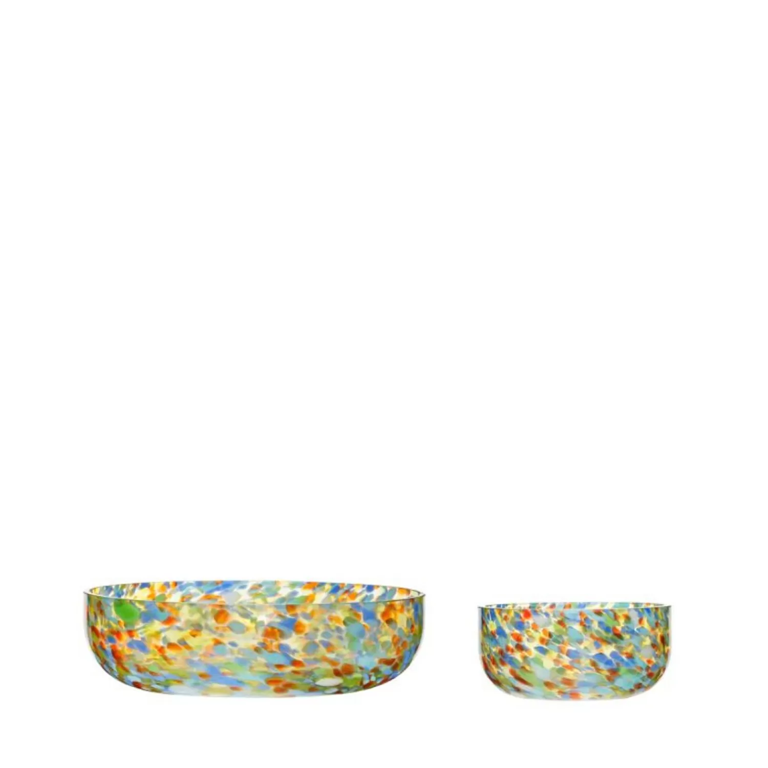 Hübsch Kitchen Accessories^Confetti Bowls Multicolour (Set Of 2) Multi-Coloured