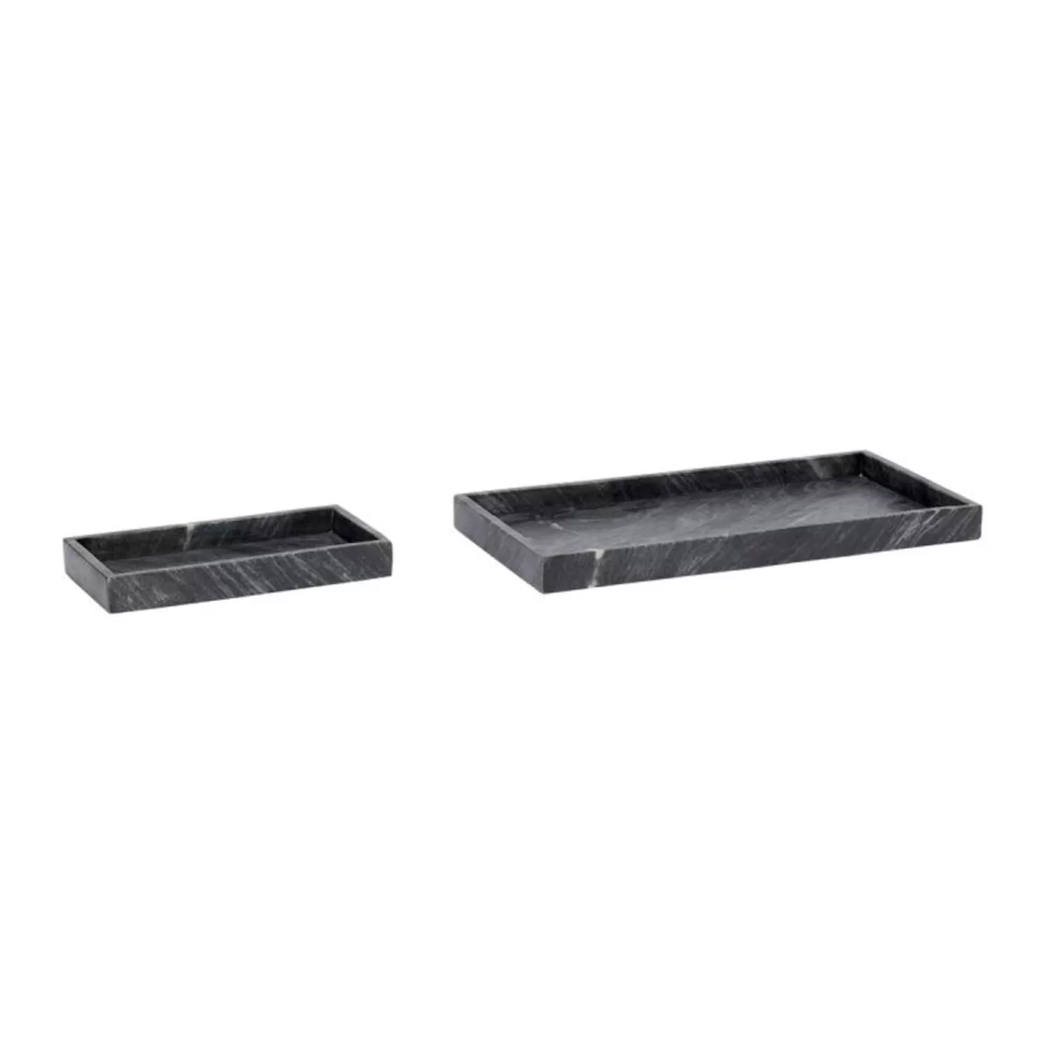Hübsch Kitchen Accessories^Grand Trays (Set Of 2) Black