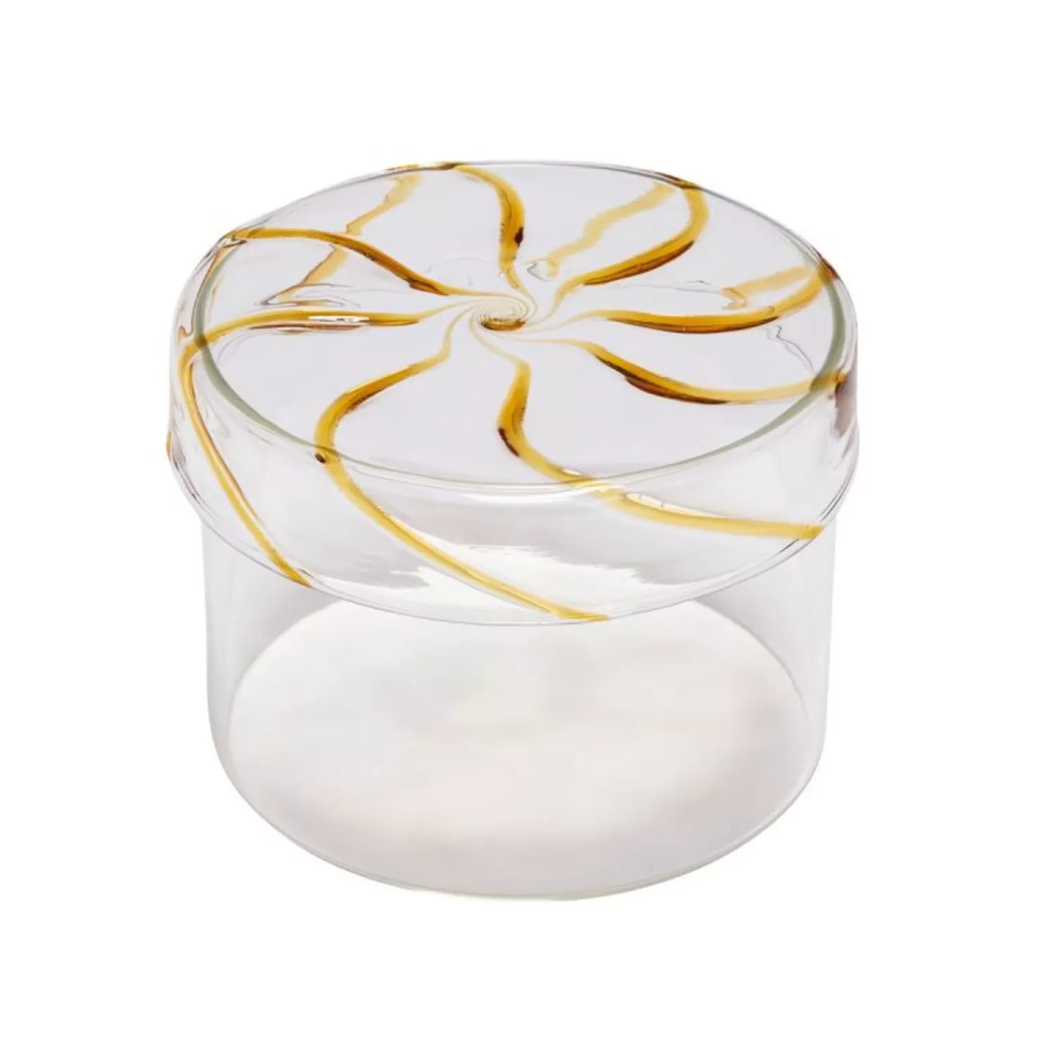 Hübsch Kitchen Accessories^Heir Storage Jar Low Yellow Clear, Yellow