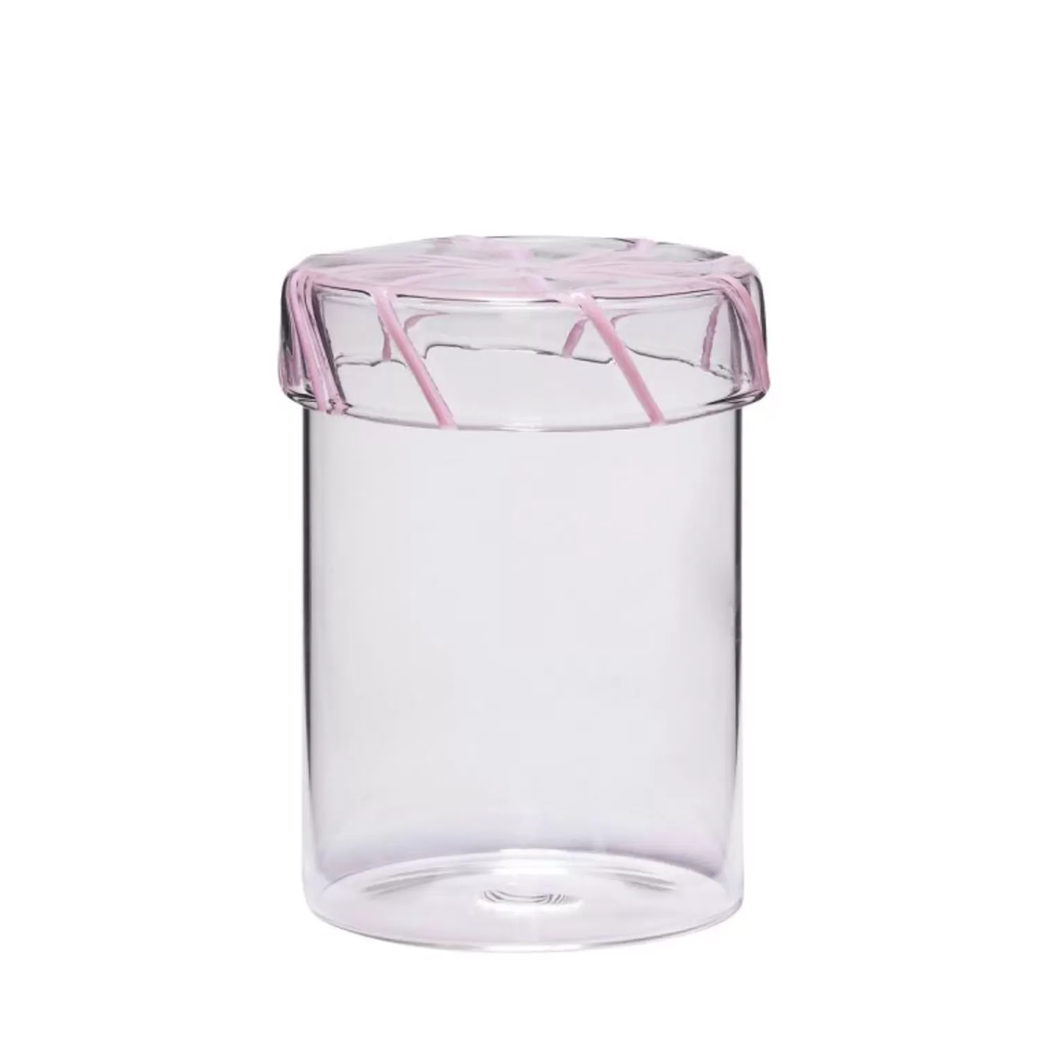Hübsch Kitchen Accessories^Heir Storage Jar Medium Pink Clear, Pink