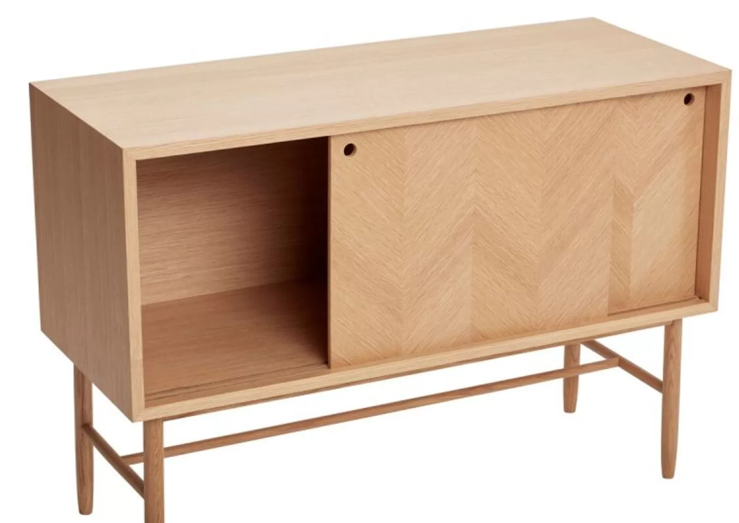 Hübsch Shelf Units & Storage^Herringbone Dresser Sliding Doors Natural
