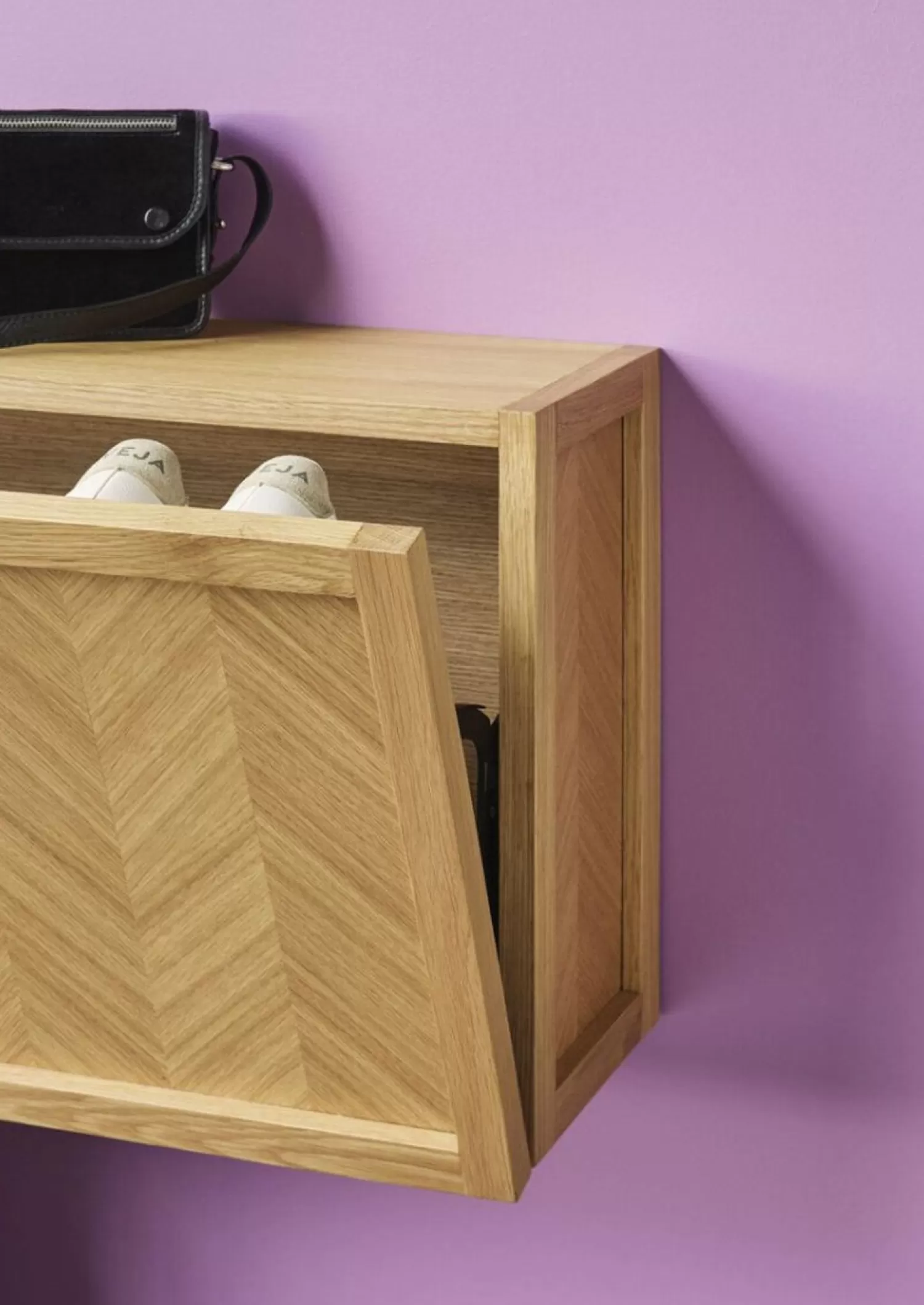 Hübsch Shelf Units & Storage^Herringbone Shoe Cabinet Natural