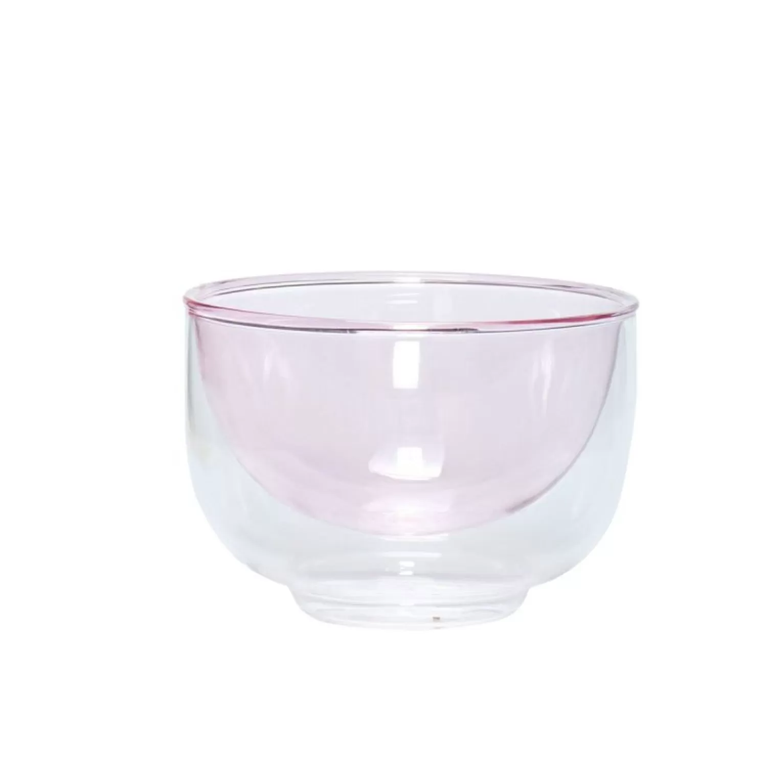 Hübsch Kitchen Accessories^Kiosk Glass Bowl Pink Clear, Pink