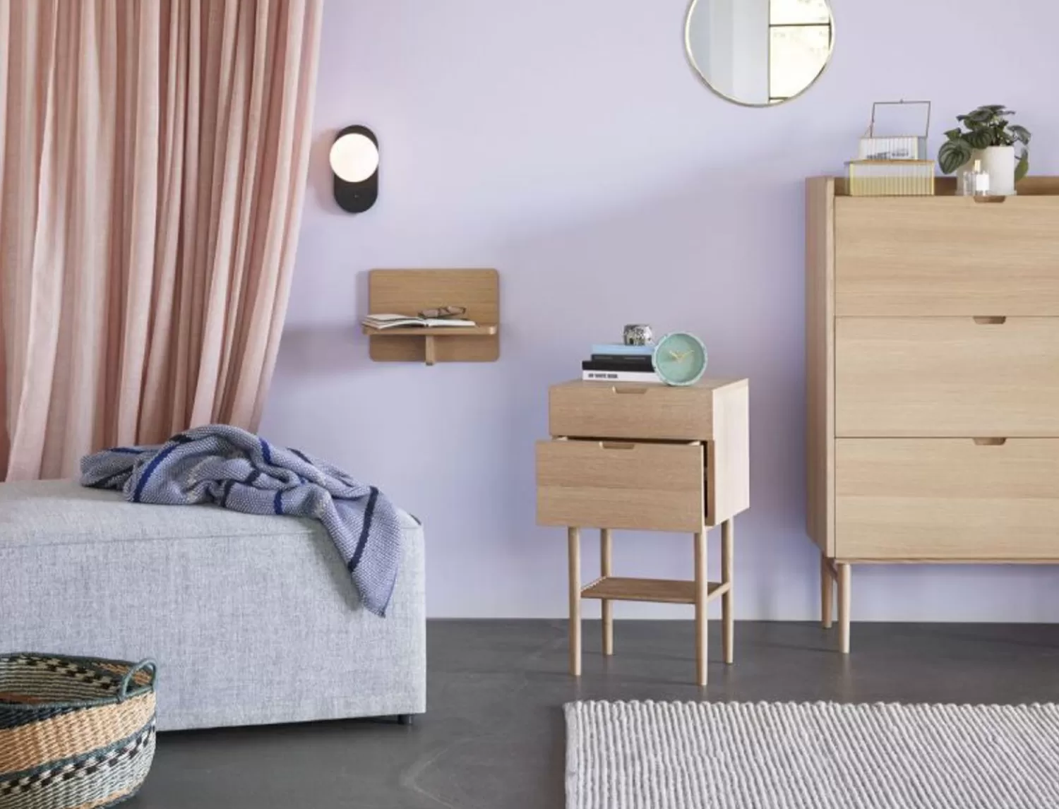 Hübsch Shelf Units & Storage^Less Wall Shelf Natural