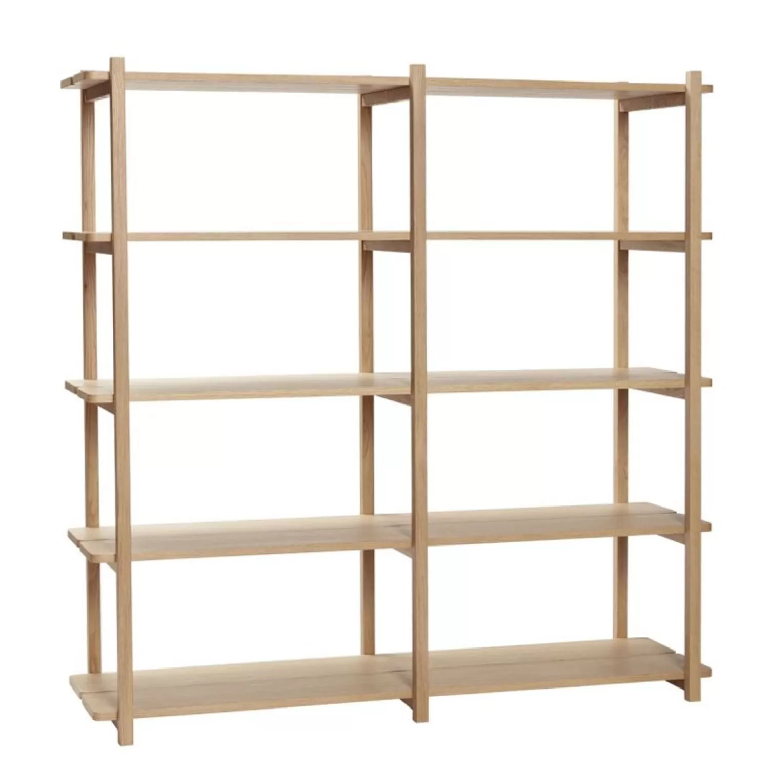 Hübsch Shelf Units & Storage^Mason Shelf Double Large Natural
