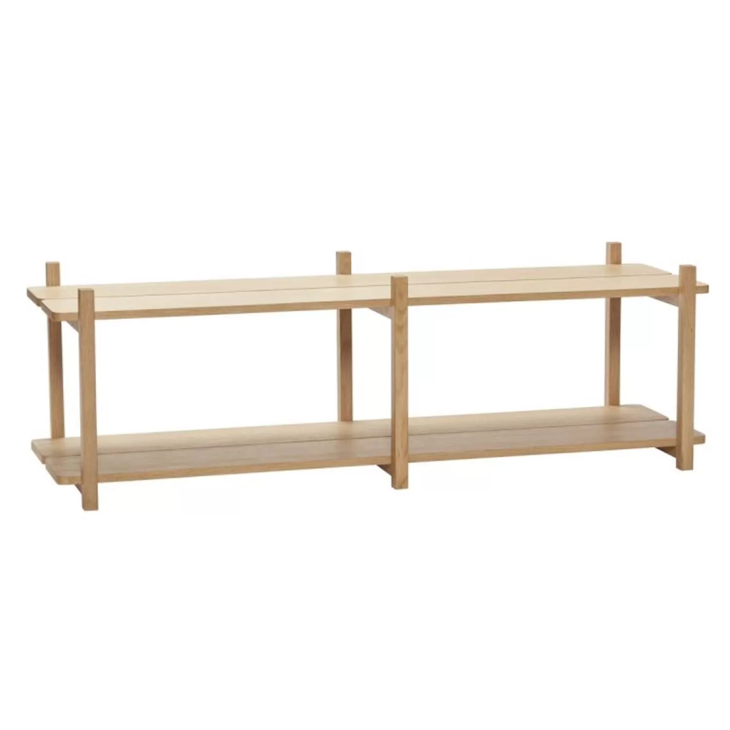 Hübsch Shelf Units & Storage^Mason Shelf Double Small Natural