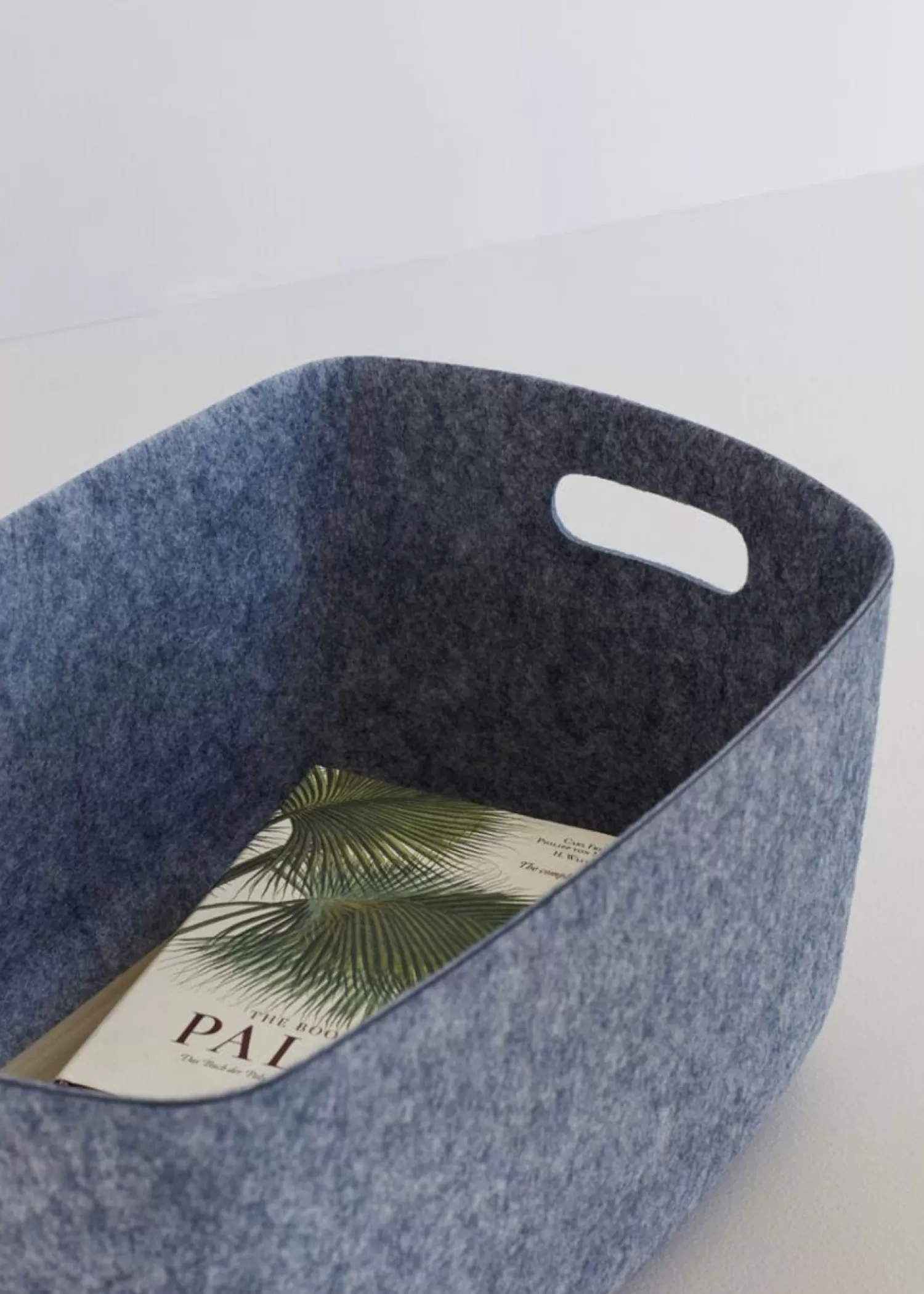 Hübsch Storage^Mellow Felt Baskets (Set Of 4) Blue