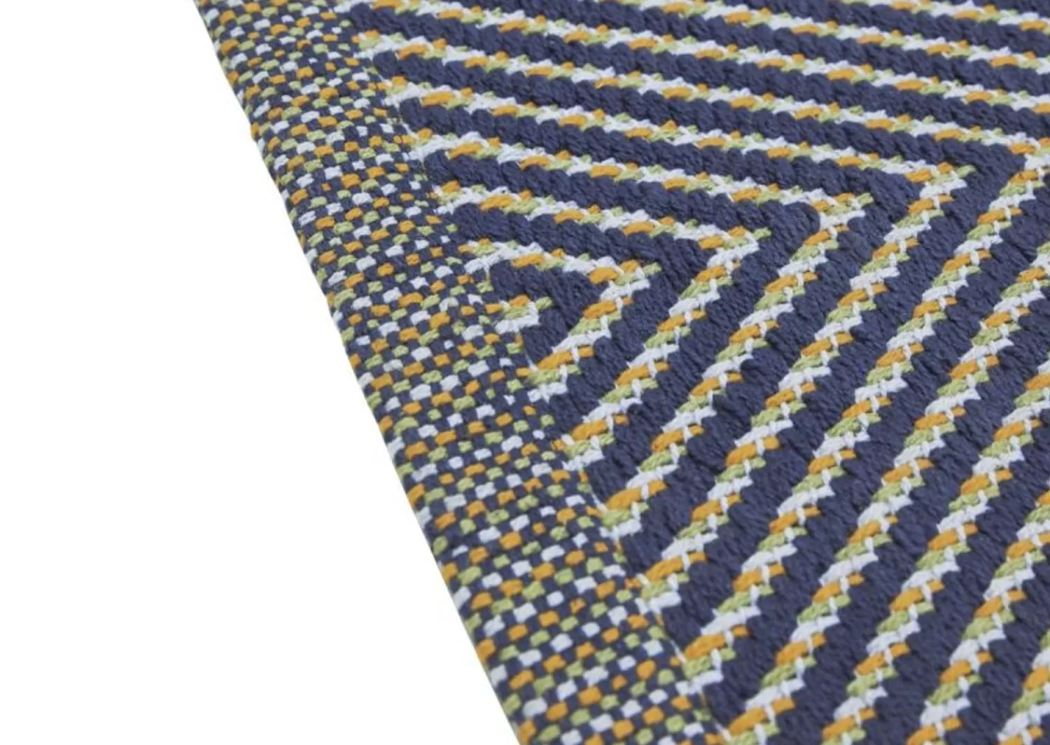 Hübsch Rugs^Mellow Runner Blue Blue, Orange, Light Green, Light Blue