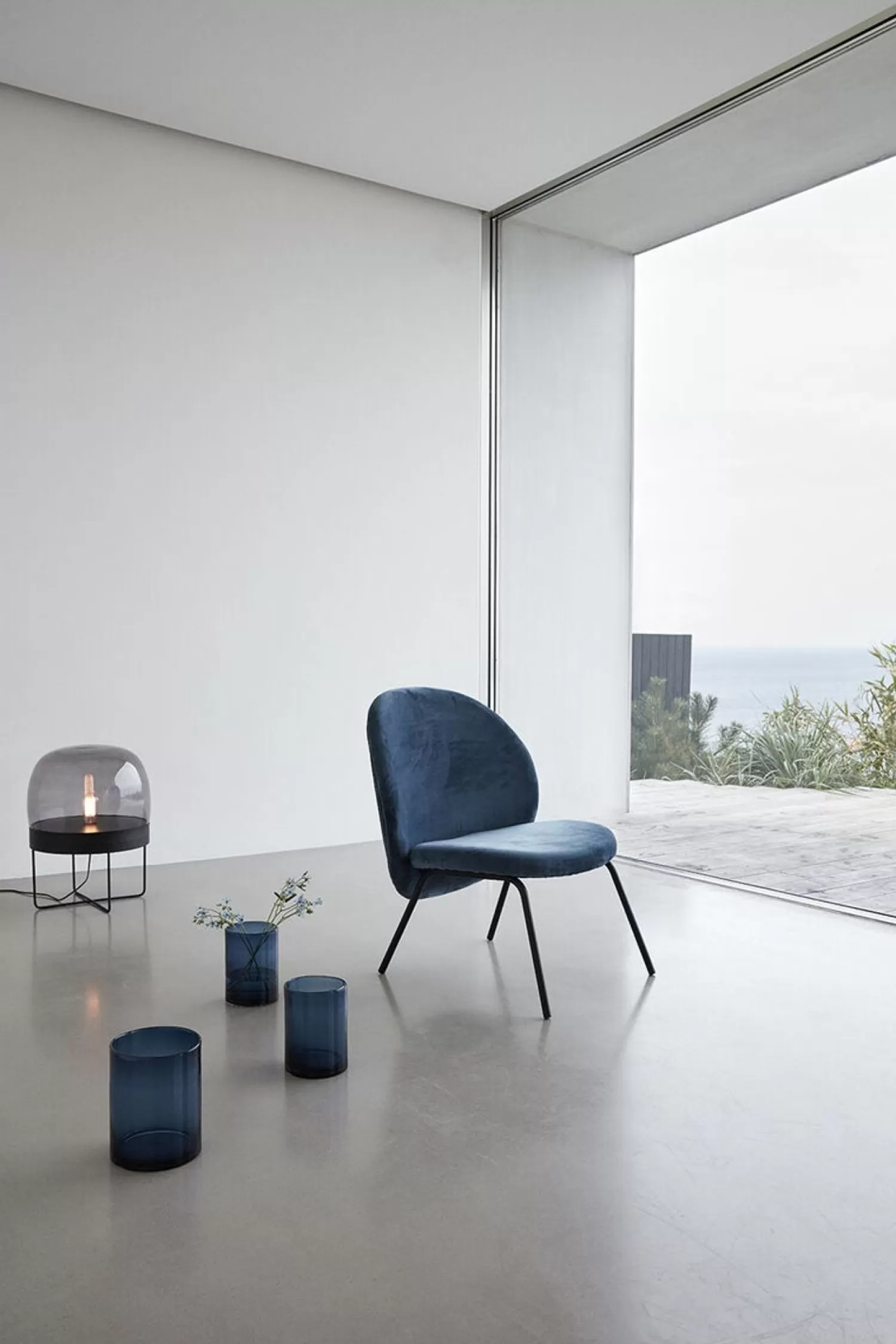 Hübsch Vases^Near Vases (Set Of 2) Blue