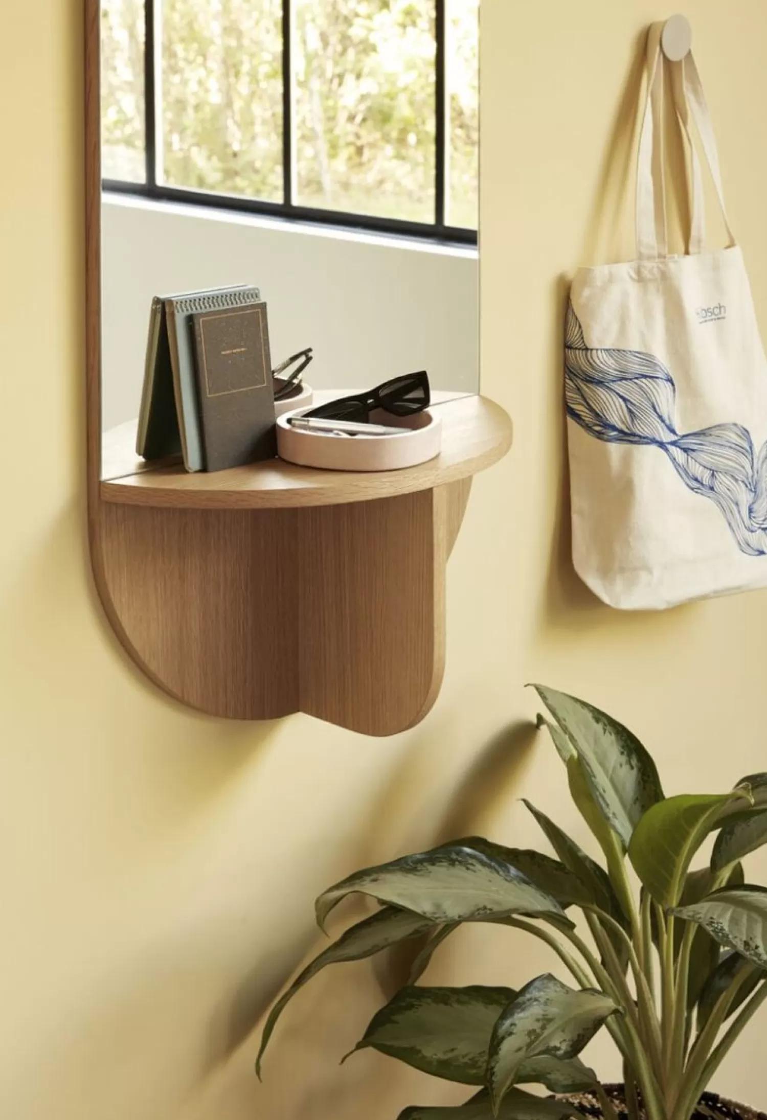 Hübsch Mirrors^Nomad Wall Mirror Natural