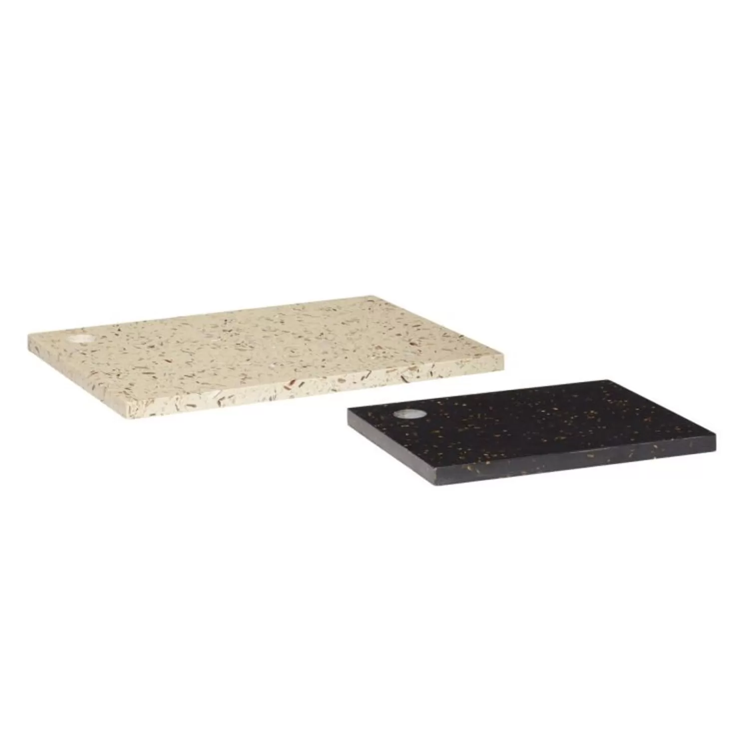 Hübsch Kitchen Accessories^Shade Boards Beige/Black (Set Of 2) Black, White