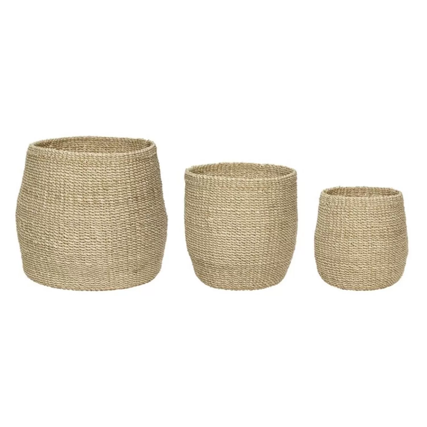 Hübsch Storage^Sort Baskets (Set Of 3) Natural